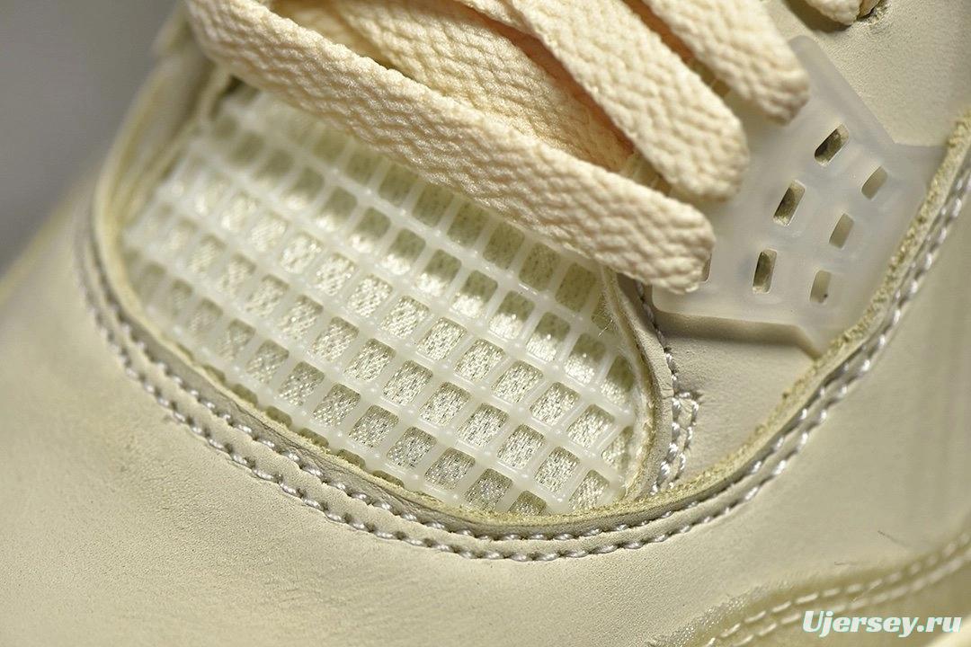 OFF-WHITE X Air Jordan 4 Sail（men）