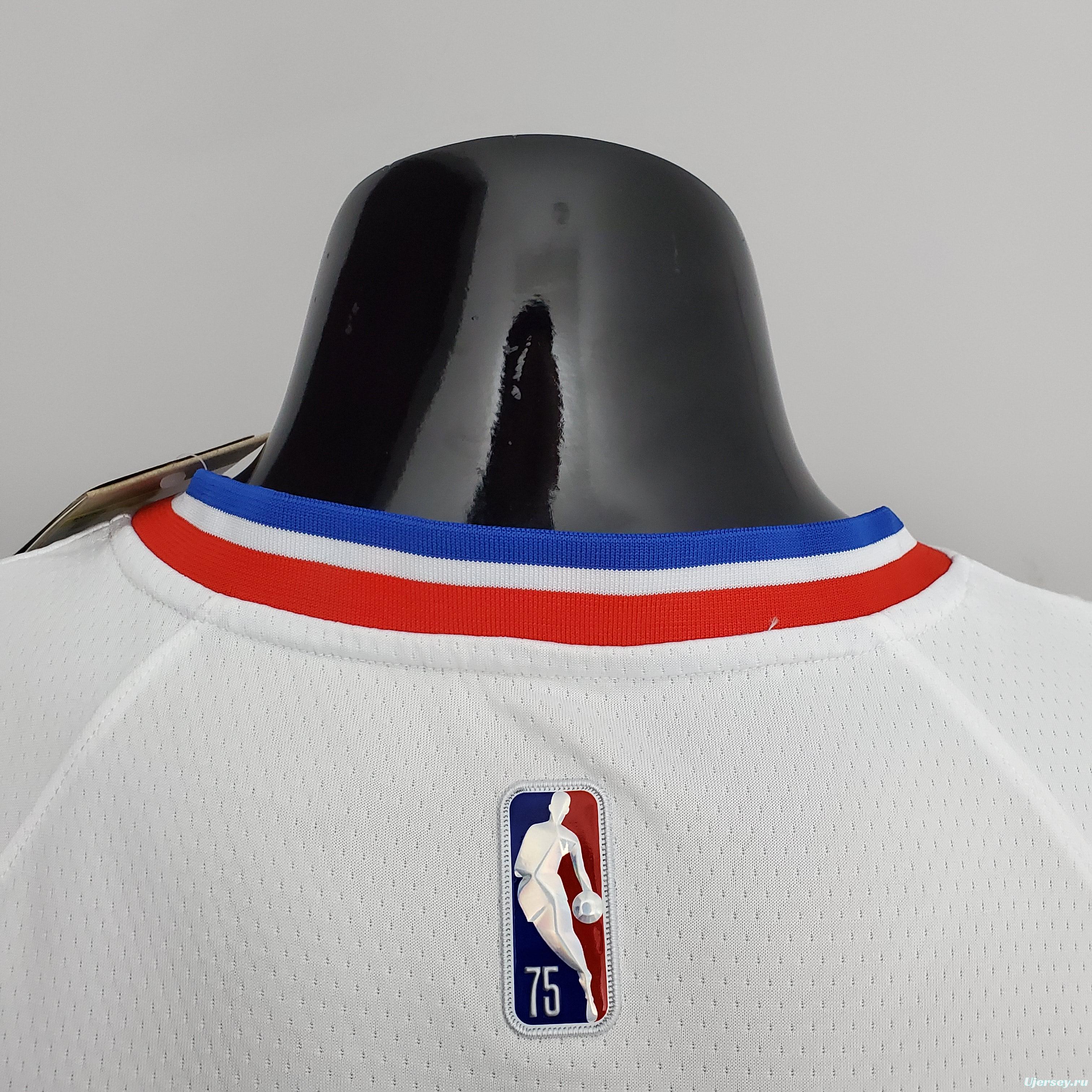 75th Anniversary Philadelphia 76ers SIMMONS#25 White NBA Jersey