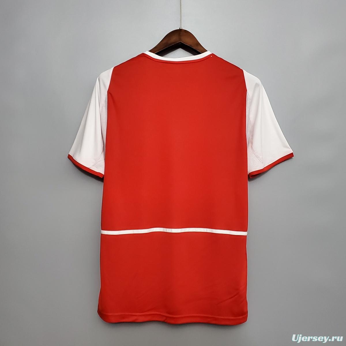 Retro 02/04 Arsenal home Soccer Jersey