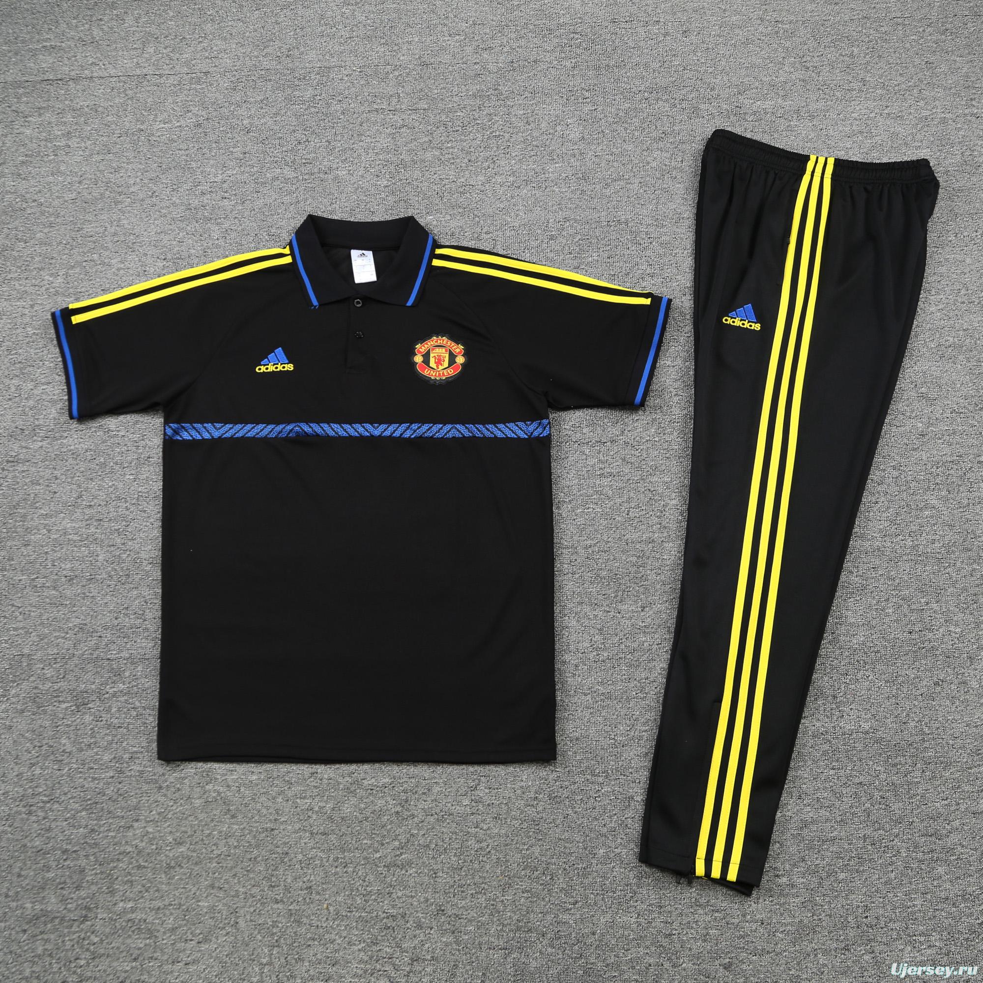 Manchester United POLO kit black and blue stripes(not supported to be sold separately)