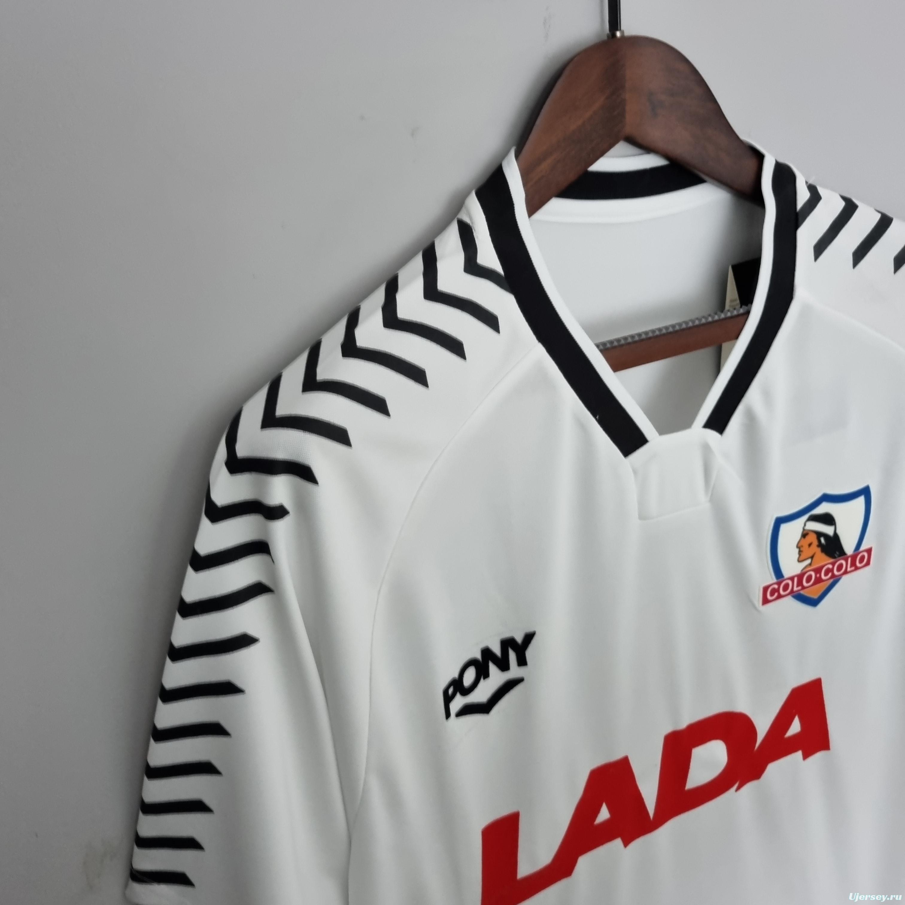 Retro 1992 Colo Colo home Soccer Jersey