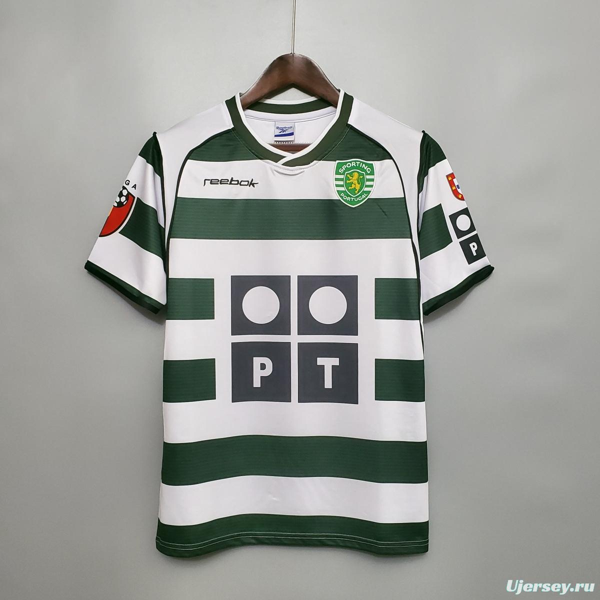 Retro Sporting Lisbon 01/03 home Soccer Jersey