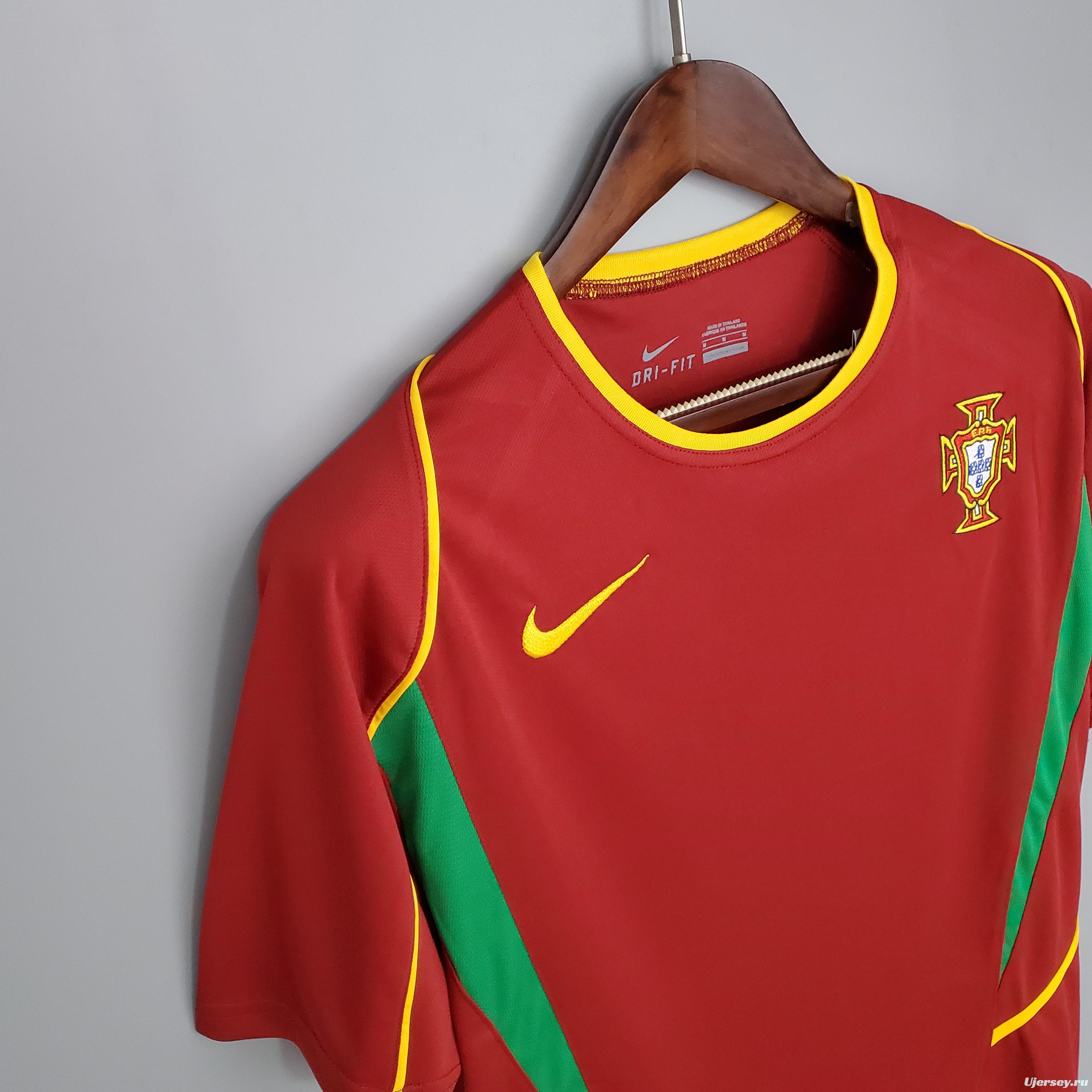 Retro Portugal 2002 home Soccer Jersey