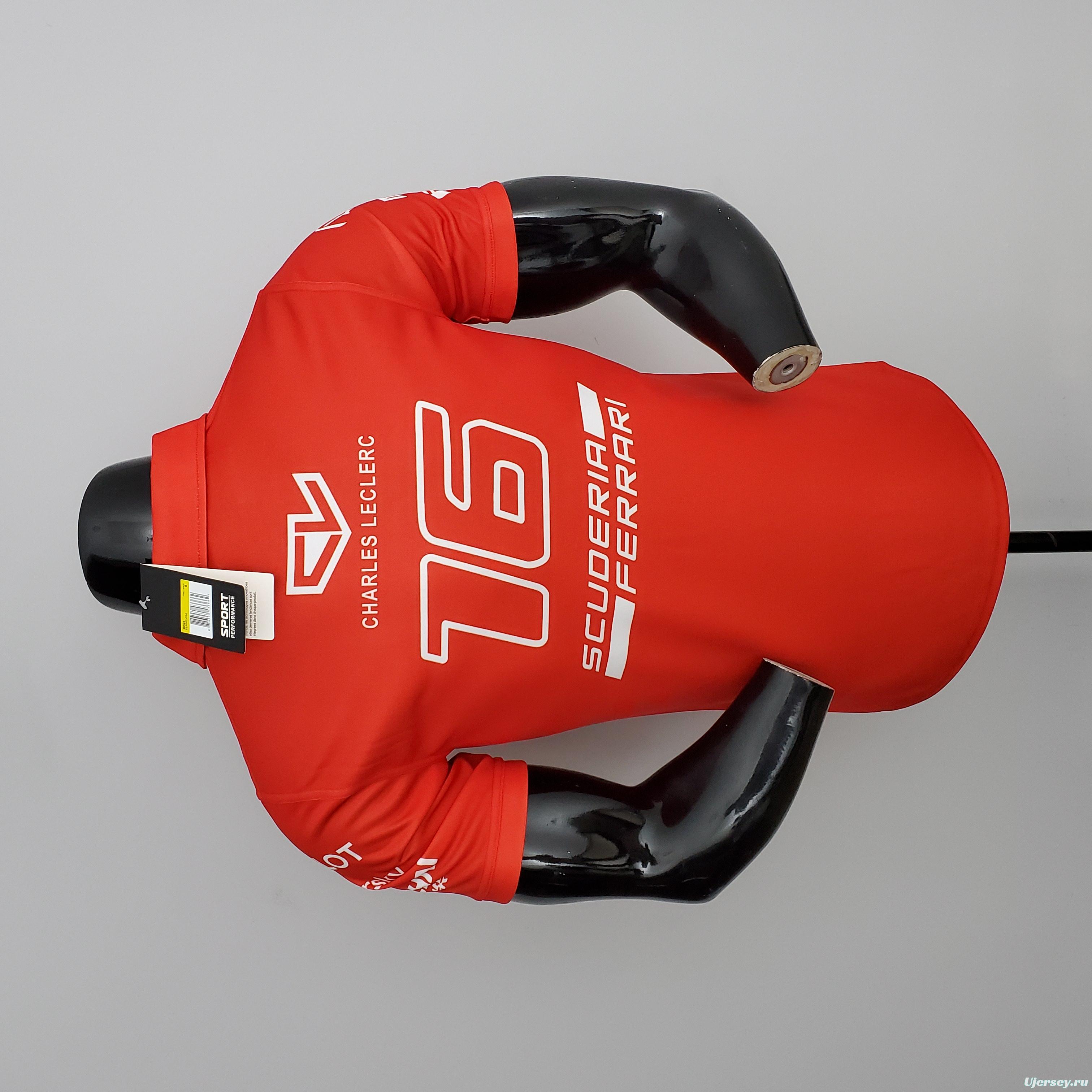 F1 Formula One 2022 Ferrari Polo Red S-5XL