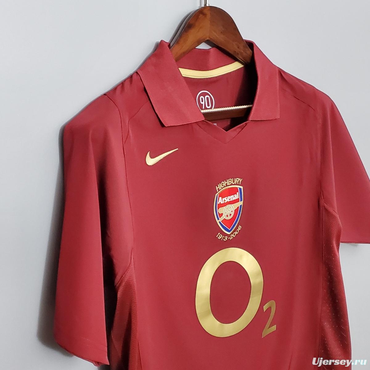 Retro 05/06 Arsenal home Soccer Jersey