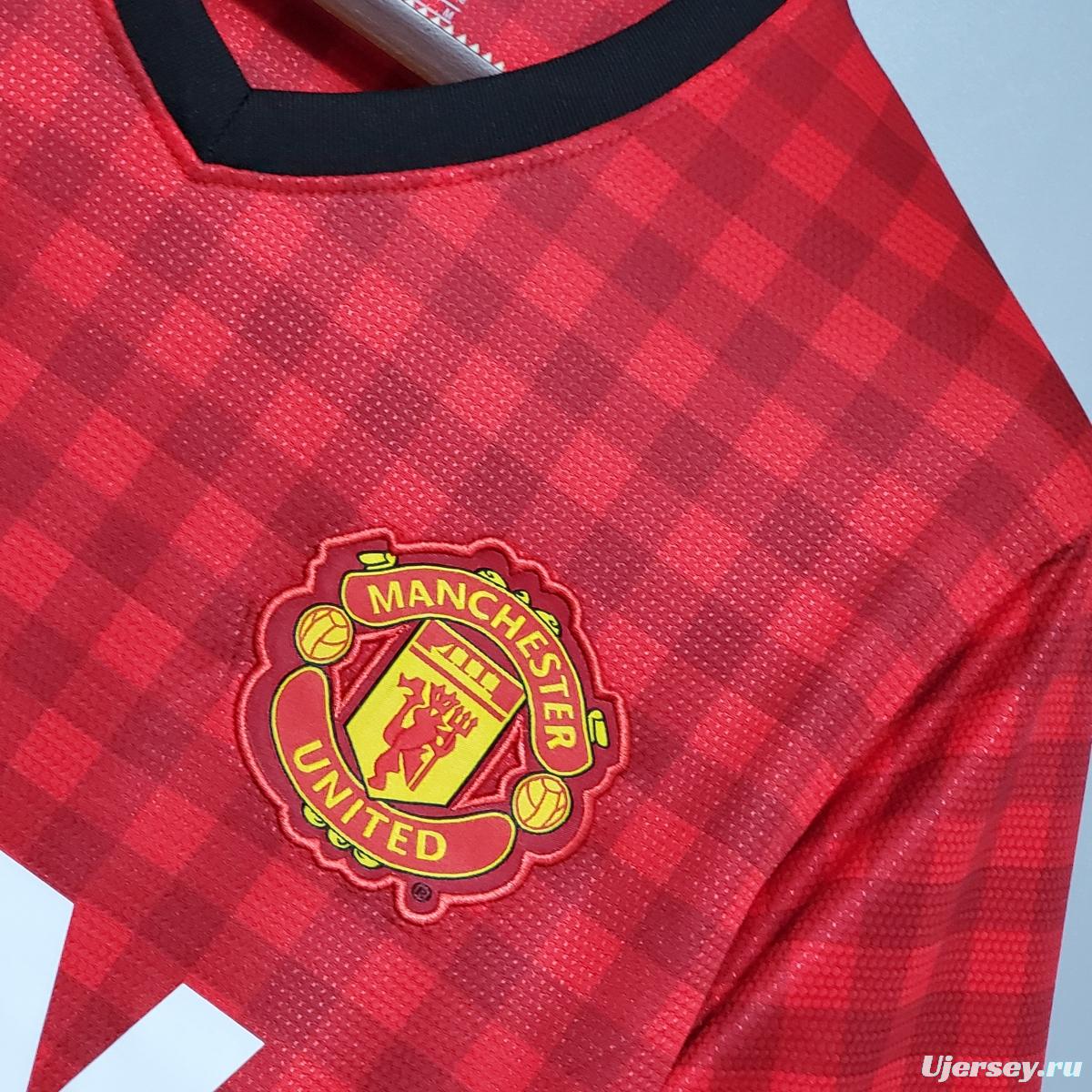 Retro 12/13 Manchester United home Soccer Jersey