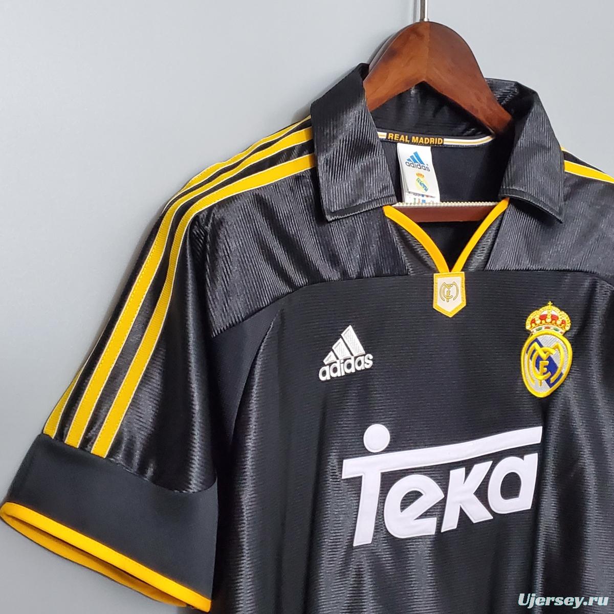 Retro 99/00 Real Madrid Third Black Jersey