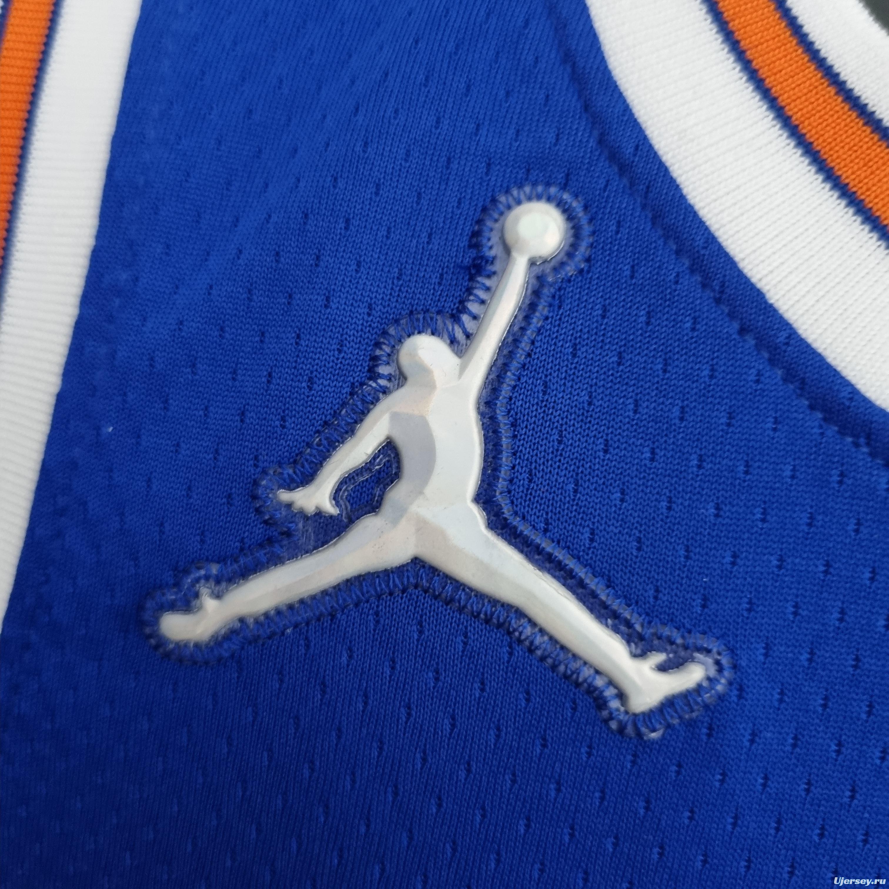 75th Anniversary Ross #4 New York Knicks Jordan Limited Blue NBA Jersey