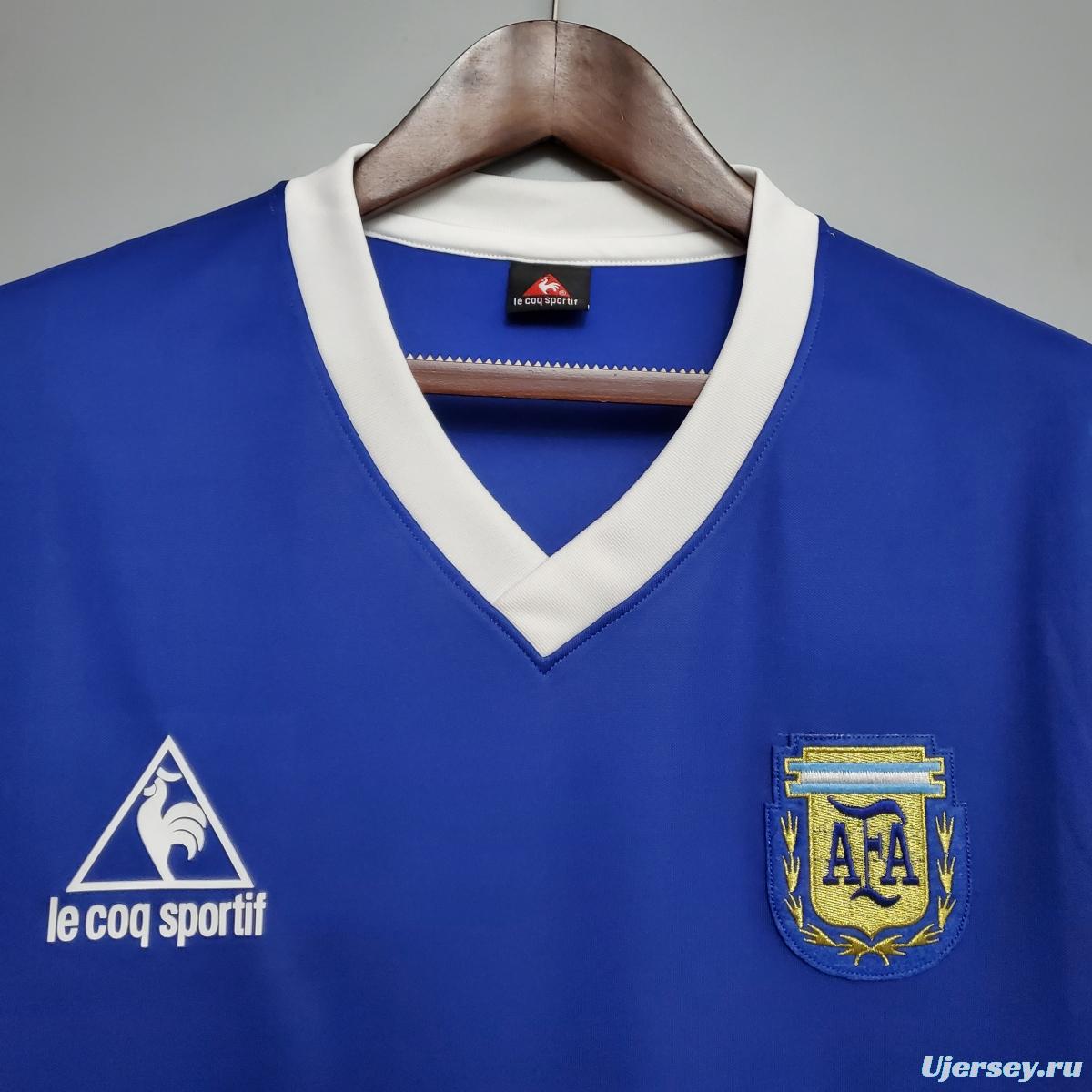 Retro Argentina 1986 away Soccer Jersey