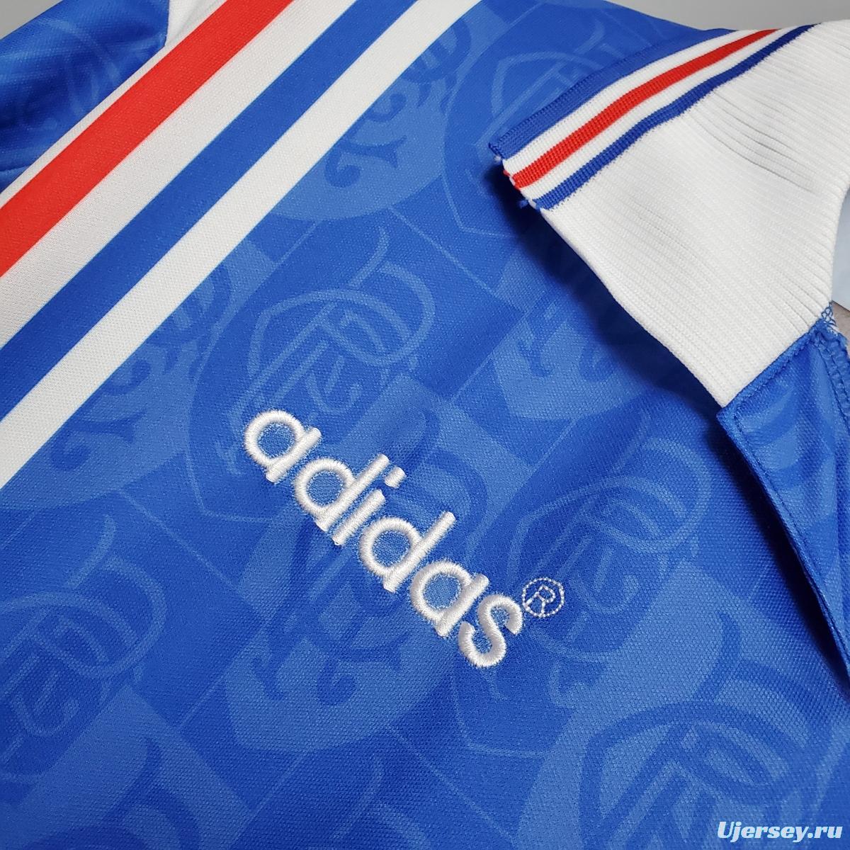 Retro 96/97 Rangers home Soccer Jersey