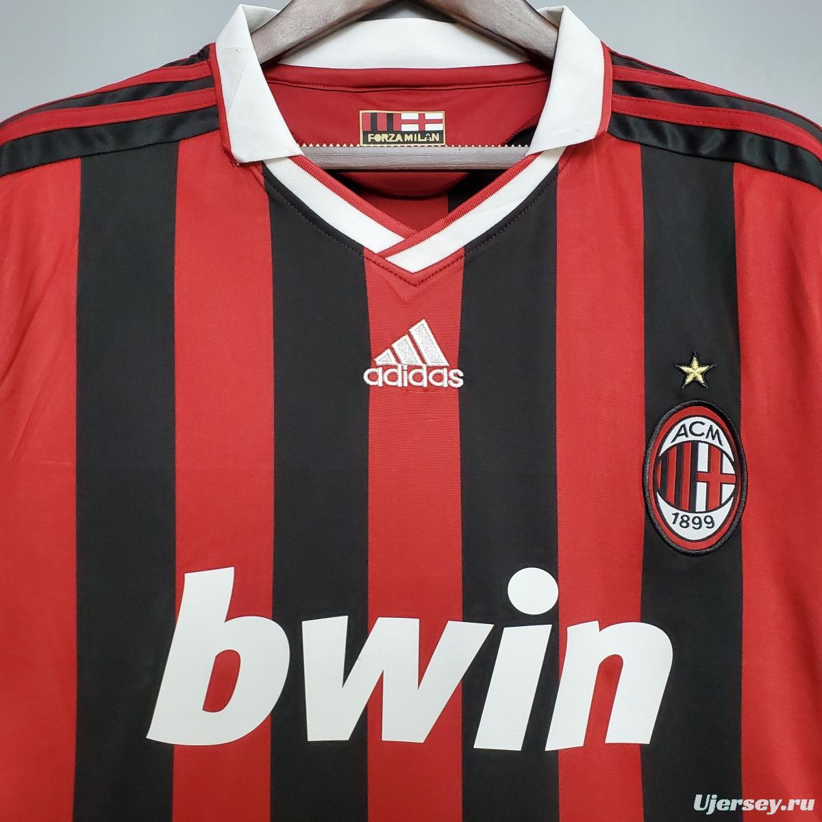 Retro 09/10 AC Milan home Soccer Jersey