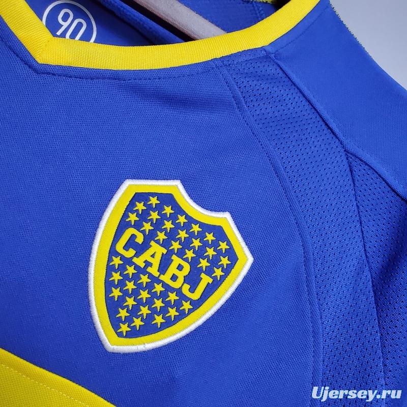 Retro Long Sleeve Boca Juniors 03/04 home Soccer Jersey