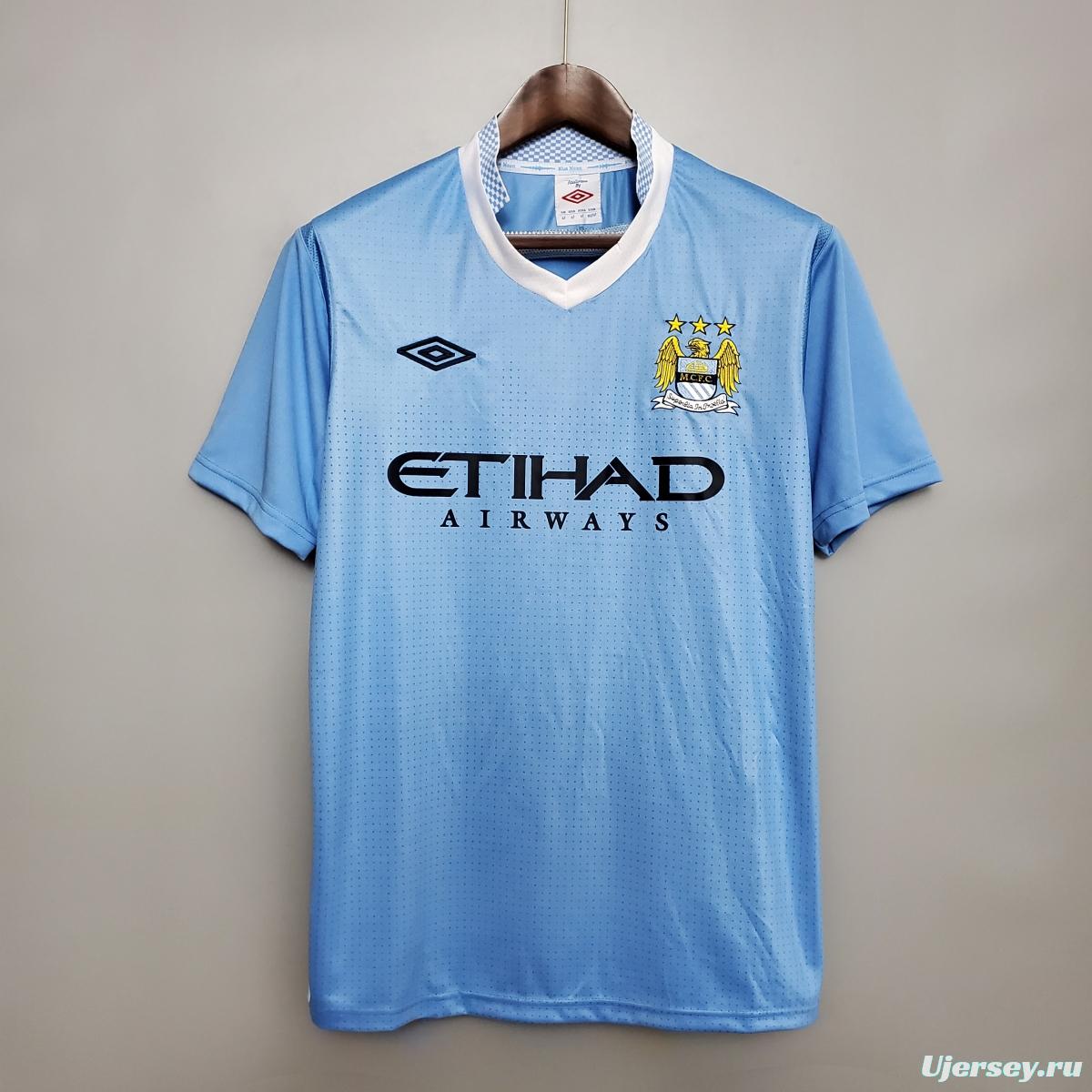 Retro Manchester City 11/12 home Soccer Jersey