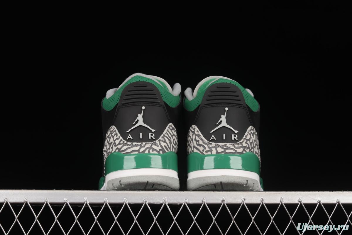 Air Jordan 3 Retro Racer Blue AJ3 Joe 3 Black Green CT8532-030