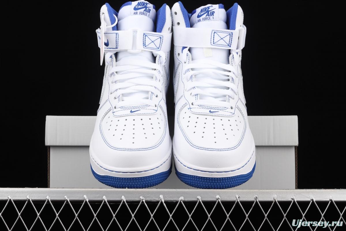 NIKE Air Force 1 High'07 white and blue high top casual board shoes CV1753-101
