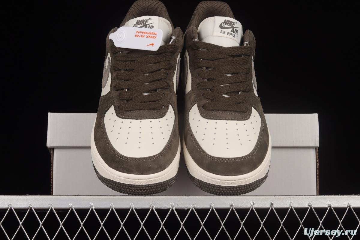 NIKE Air Force 1'07 Low Gray Brown Color Low Top Casual Sneakers TU6995-396