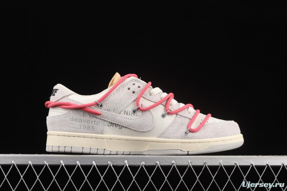 OFF-White x NIKE DUNK Low OW suede SB buckle rebound fashion casual board shoes DJ0950-117