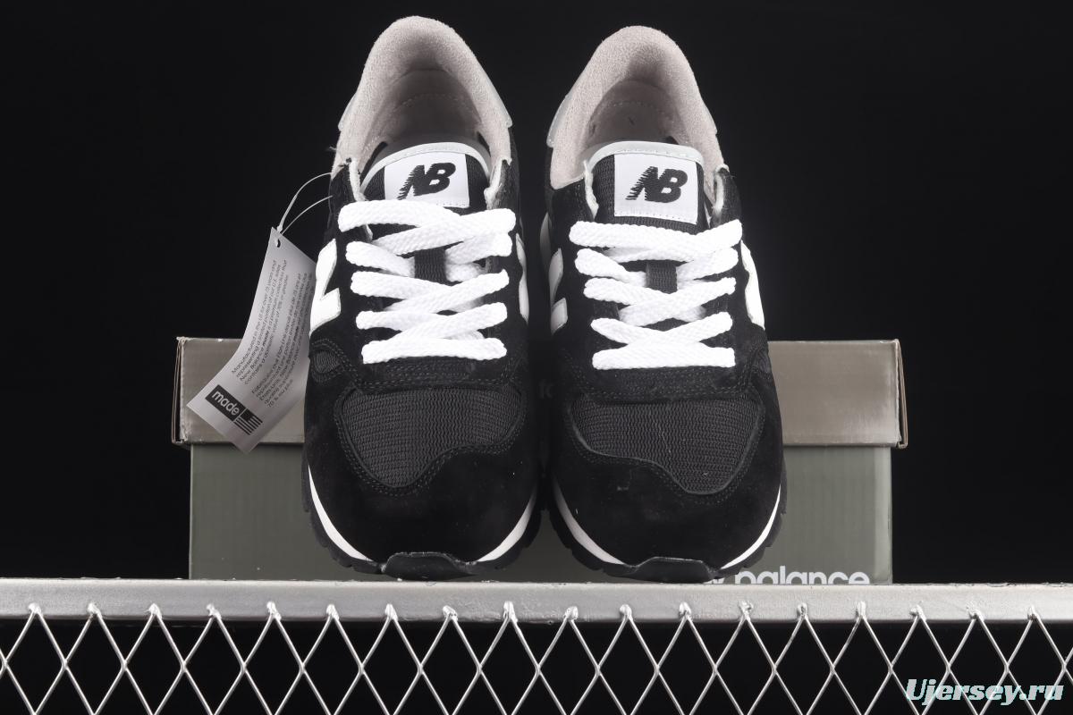 New Balance NB990 series of high-end American retro leisure running shoes W990BLK