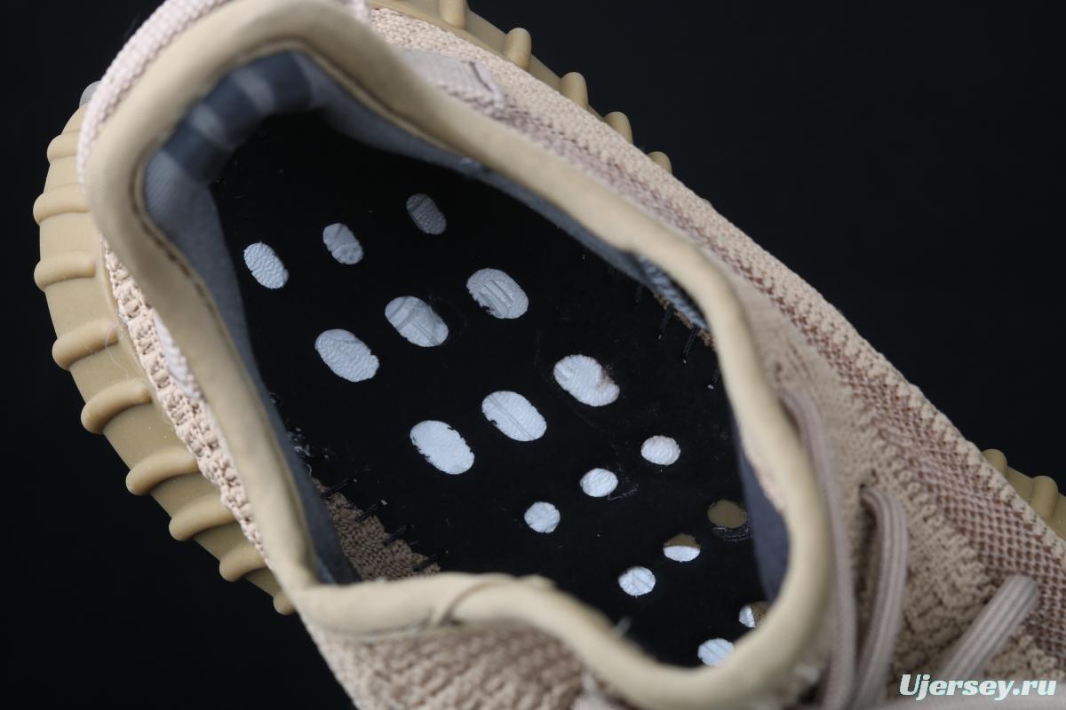 Adidas Yeezy Boost 350 V2 FX9033 das coconut 350 second generation hollowed-out sesame gray angel color