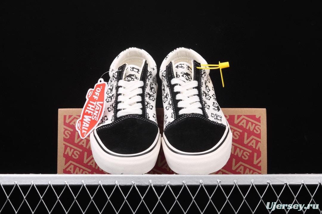 Vans Old Skool Vans Anaheim classic series giant panda low-top casual board shoes VNOA3023W33