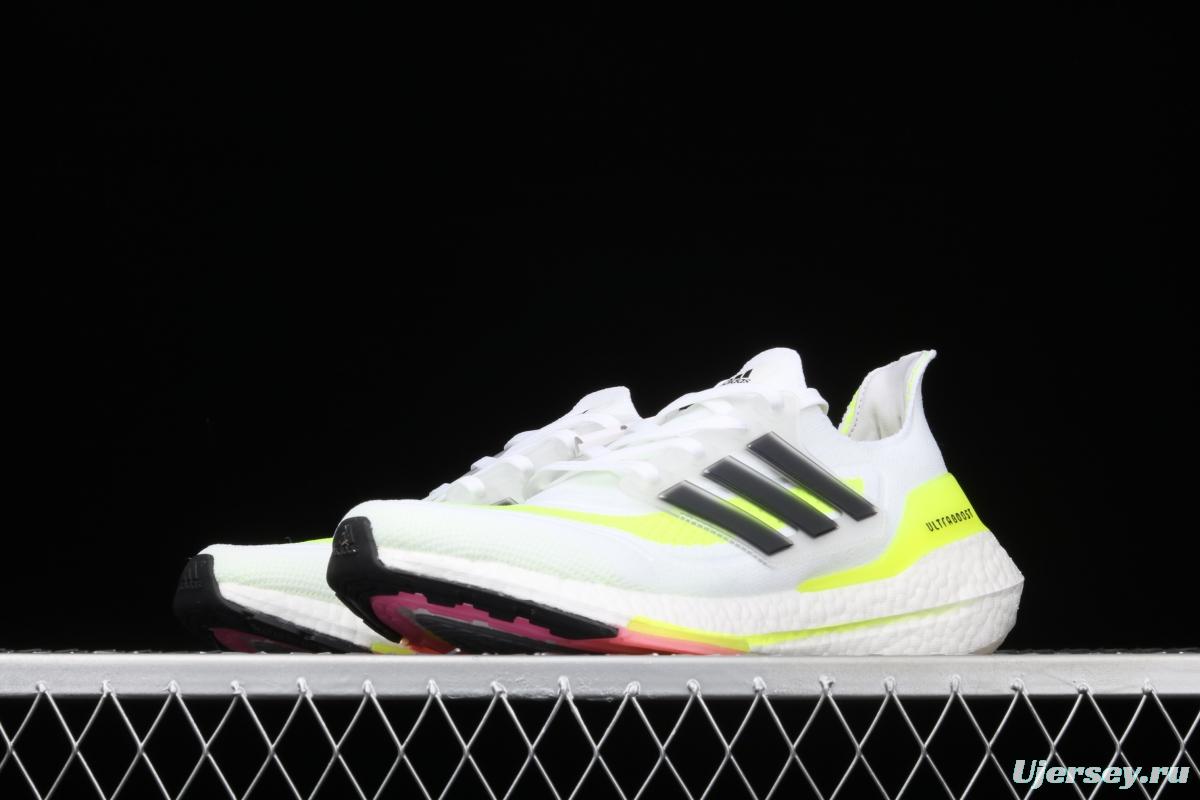 Adidas Ultra Boost 21 Consortium FY0377 Das new thick-soled popcorn running shoes