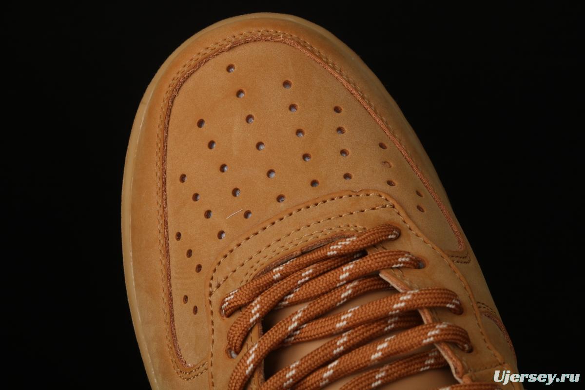 NIKE Air Force 1 High'07 2019 new wheat color high upper shoes CJ9178-200