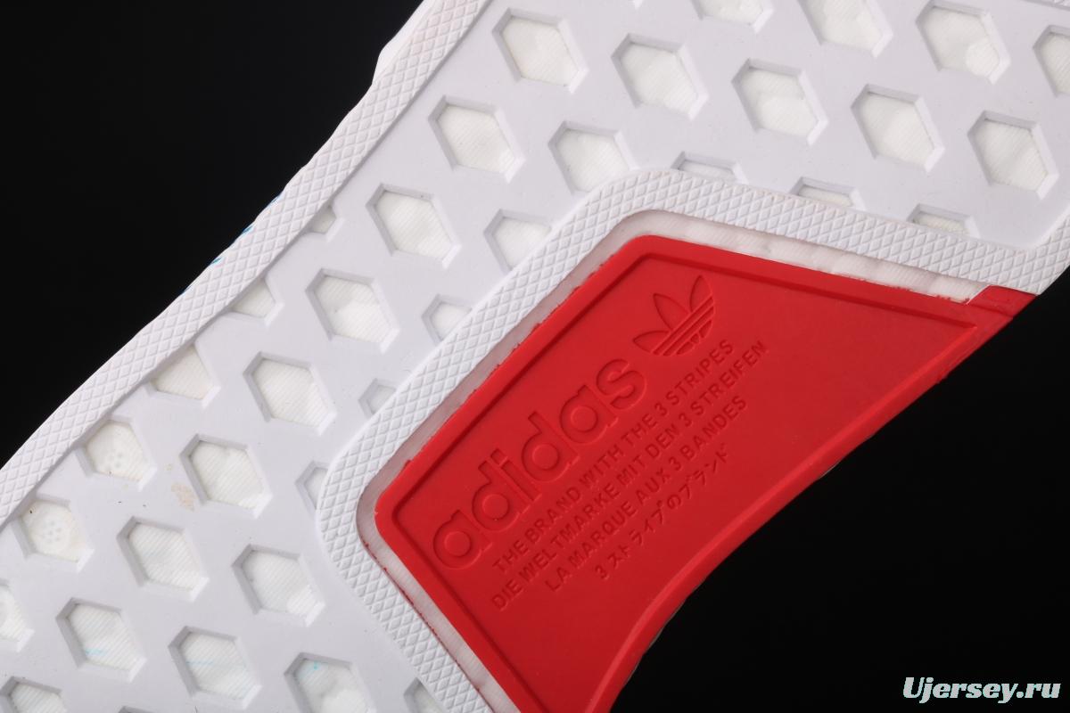 Adidas NMD R1 Boost V2 FY1439 second generation elastic knitted surface popcorn running shoes