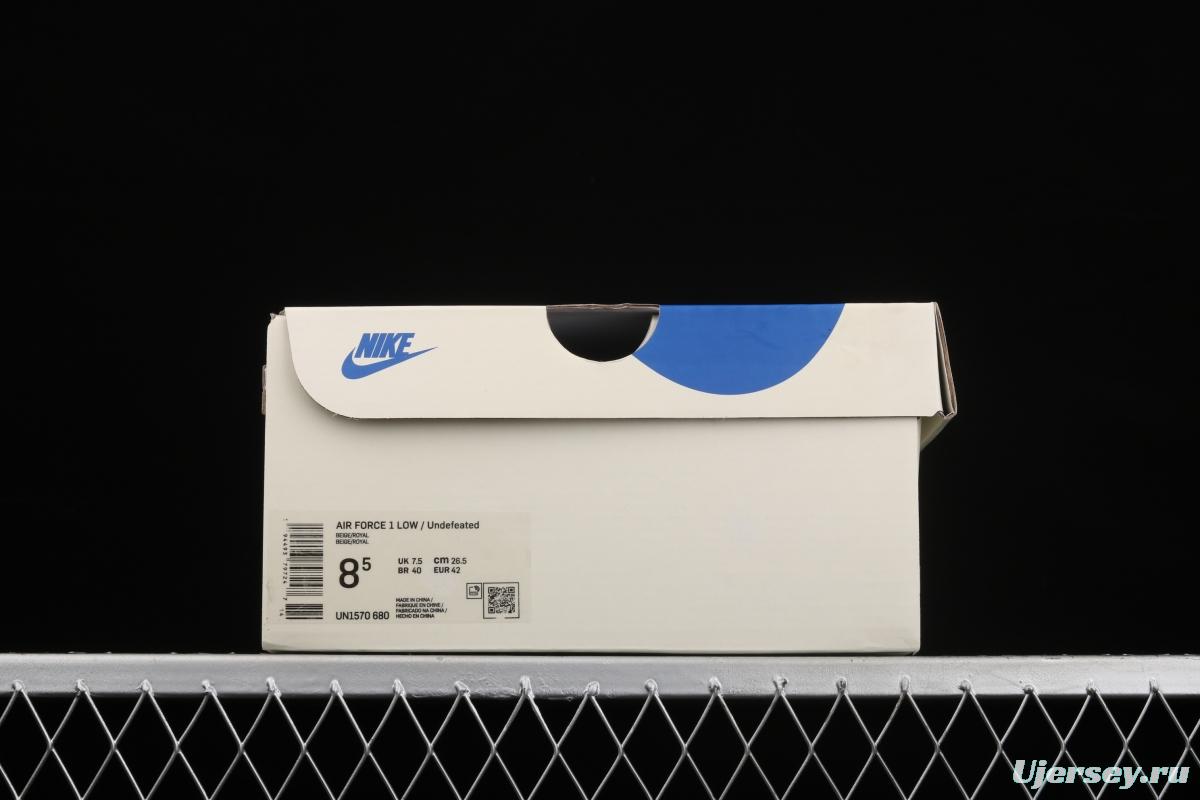 Undefeated x NIKE Air Force 1: 07 low-top casual board shoes UN1570-680