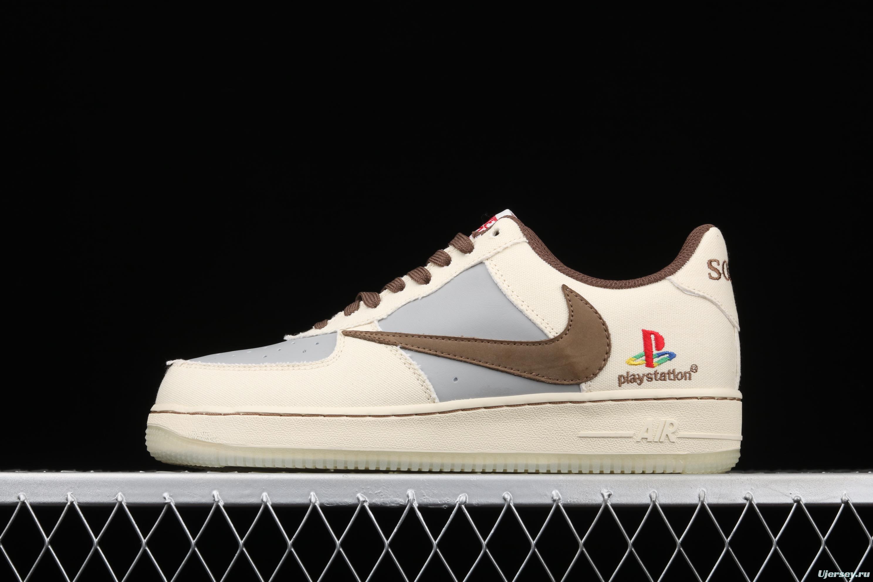 Travis Scott x Sony PlayStation 5 x NIKE Air Force 11607 Low PS5 Slam Dunk Series low side Classic Leisure Sports Board shoes BQ5826-208