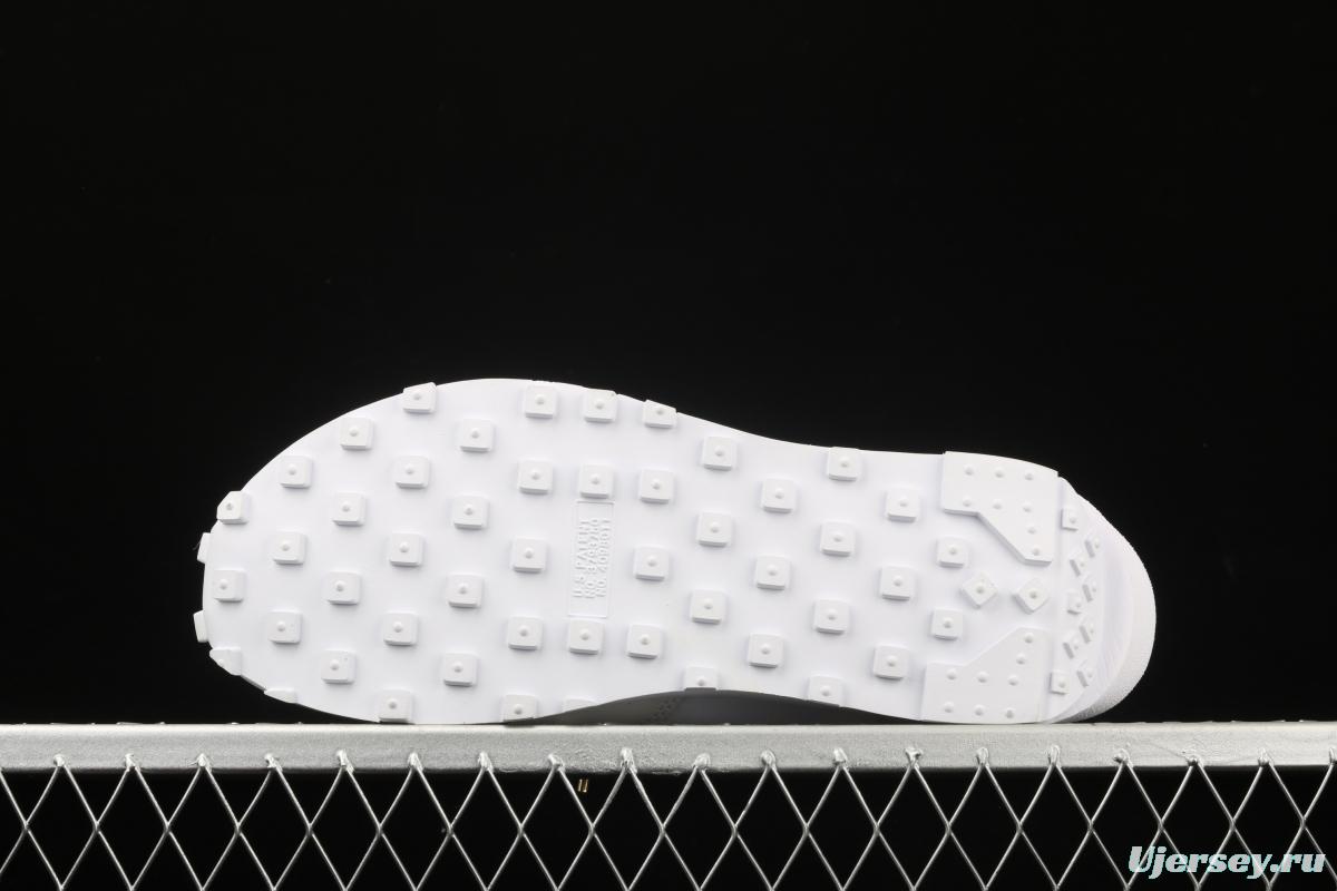 Sacai x NIKE LVD Waffle Daybreak Japanese deconstruction aesthetics overlapping design avant-garde waffle deformable leisure jogging shoes BV0073-101