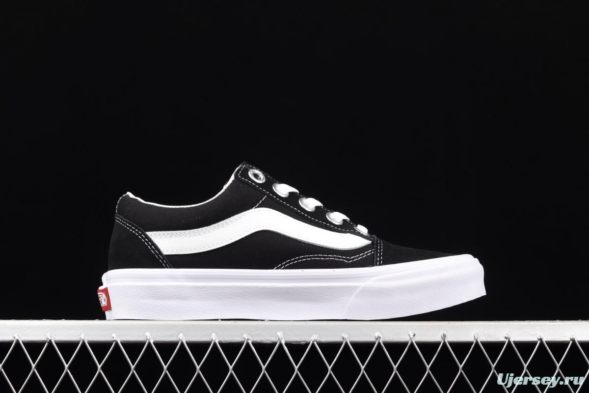 Vans Old Skool OS black and white side wide stripes LOGO low-top trendy sneakers VN0A3WLY6BT