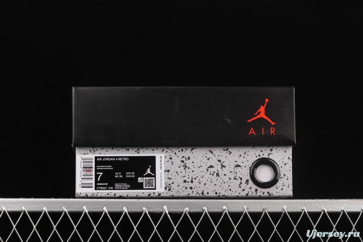 Air Jordan 4 Retro SE University Blue new black and red suede retro leisure sports culture basketball shoes CT8527-016
