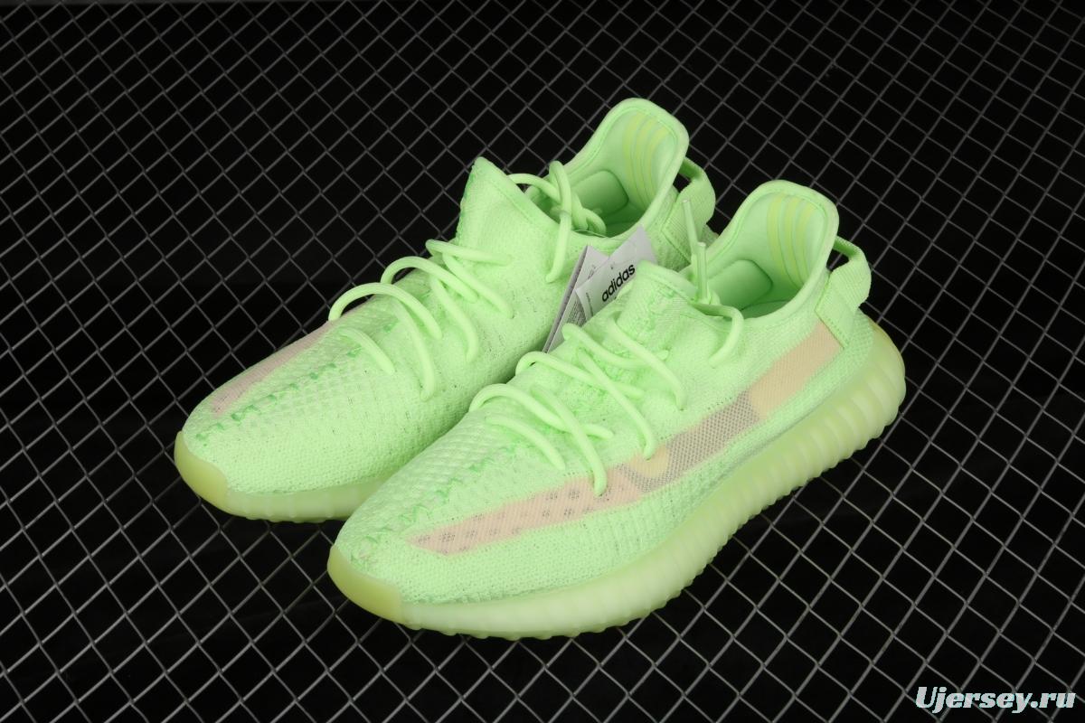 Adidas Yeezy 350 Boost V2 Gid EH5360 Darth Coconut 350 second generation luminous green color matching