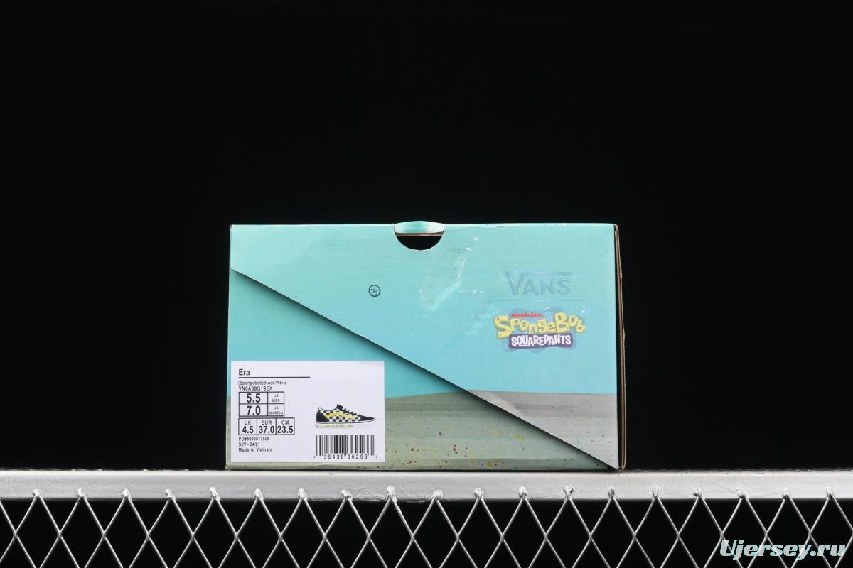 SpongeBob x Vans Old Skool co-signed VN0A38G19EK low-top casual board shoes.