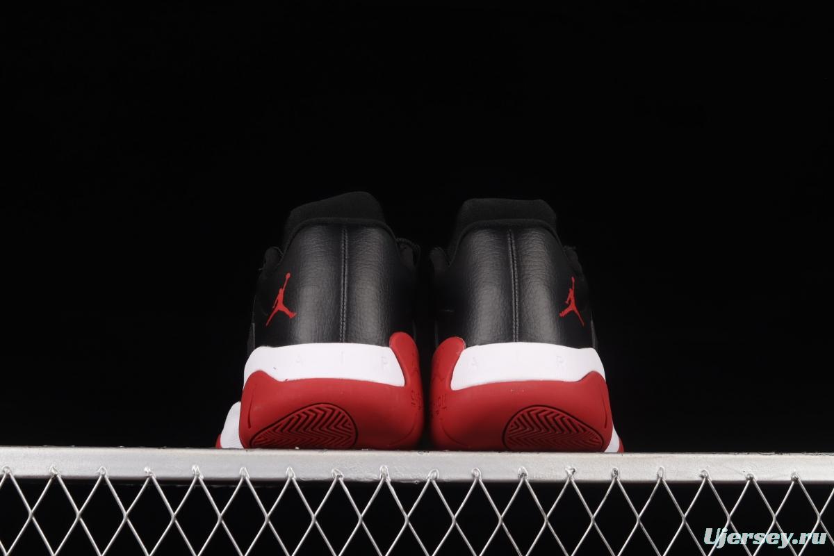 Air Jordan 11 CMFT Low 1 lacquered leather black and red low side anti-skid shock absorber basketball shoes DM0844-005