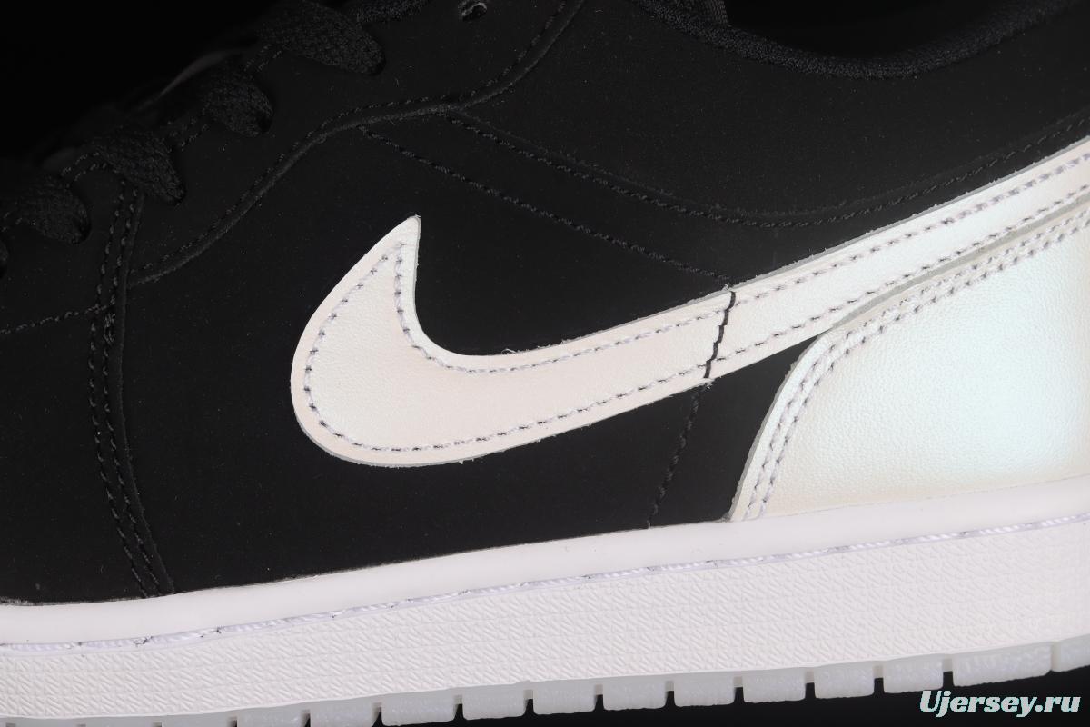 Air Jordan 1 Black and White Laser Low Top Retro Culture Basketball Shoes DH6931-001