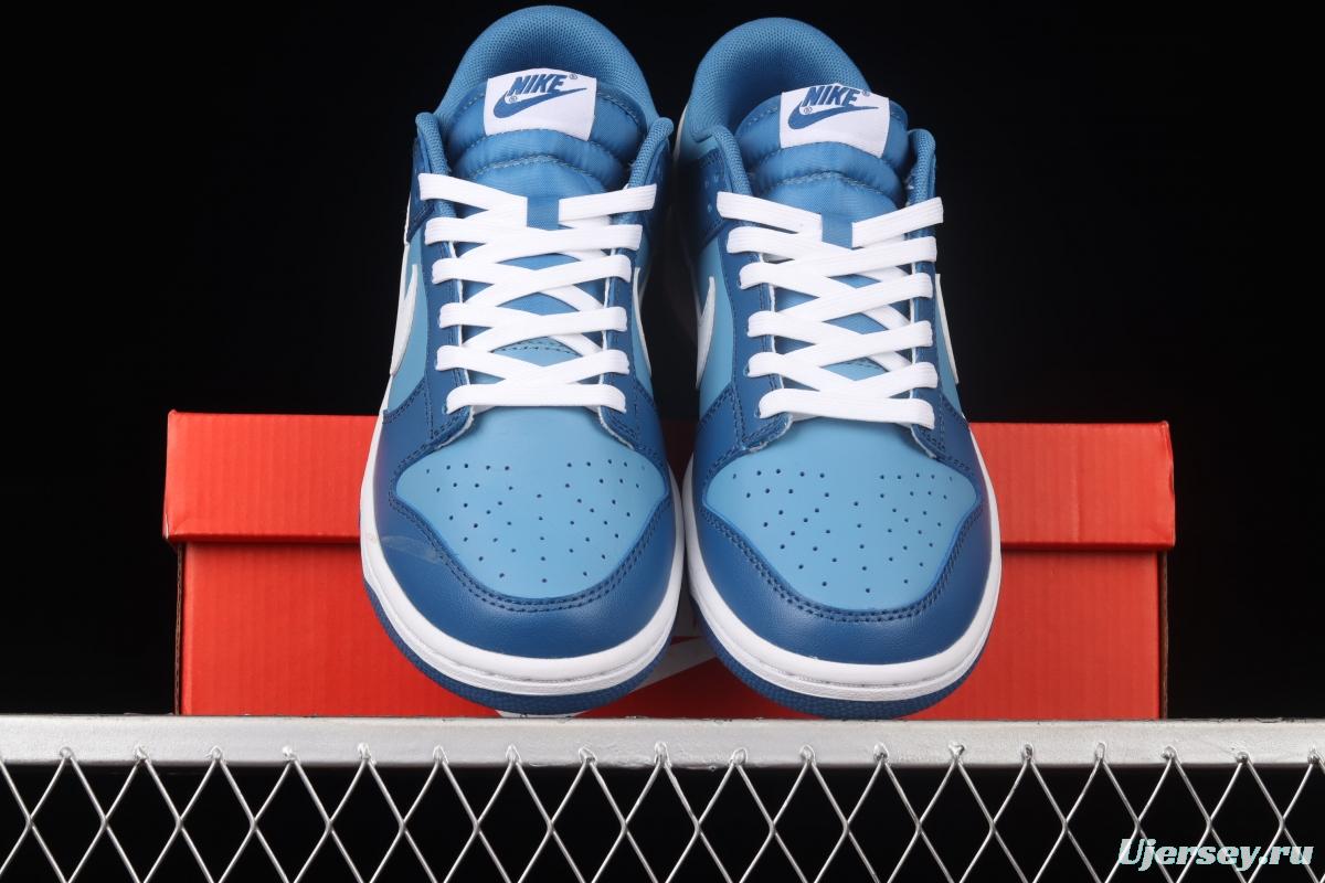 NIKE SB DUNK Low Dark Marina Blue sea blue color SB buckle rebound fashion leisure board shoes DJ6188-400