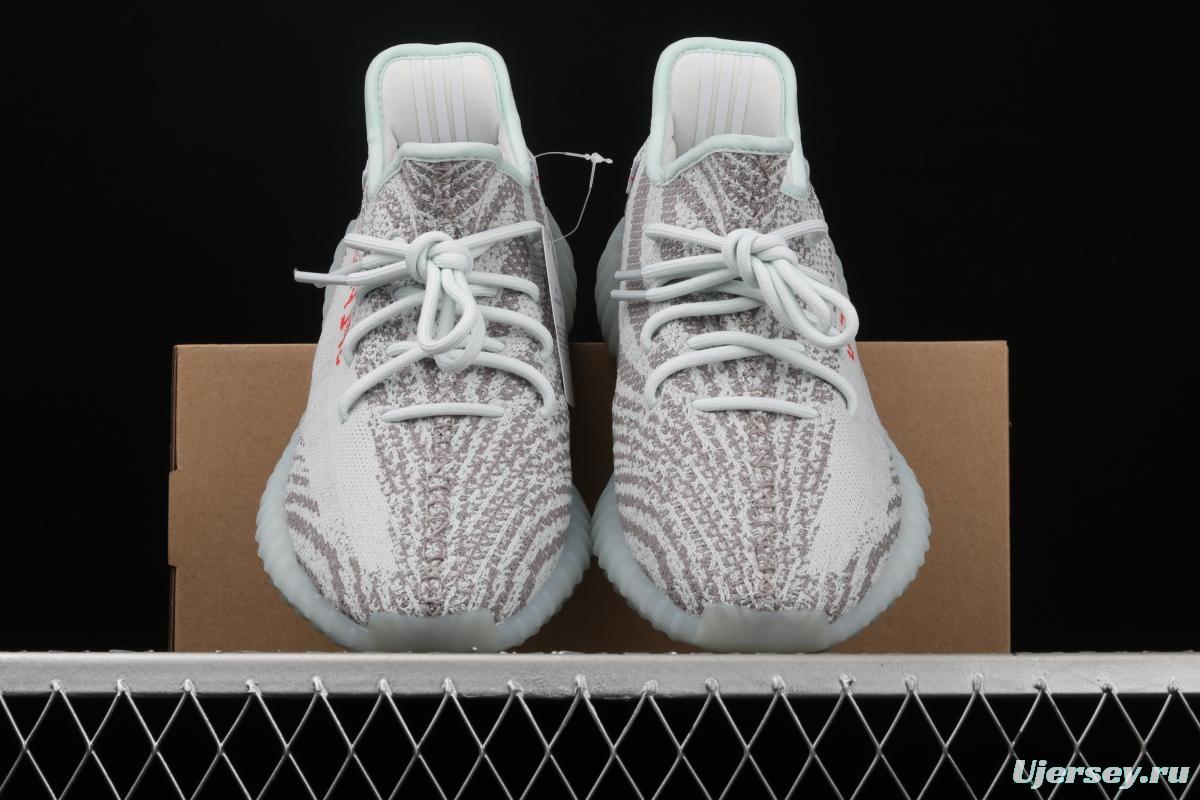 Adidas Yeezy 350V2 Real Boost Basf B37571 Darth Coconut 350 second generation combustible ice blue zebra BASF Boost