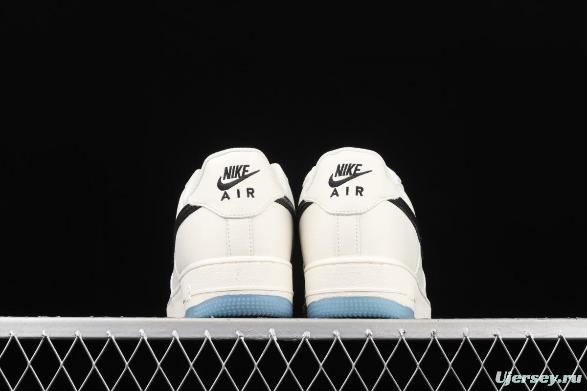 NIKE Air Force 11407 Low Black Pigeon Co-name low-top casual board shoes CU6603-113