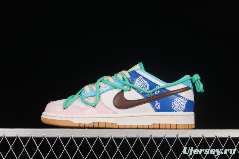 NIKE DUNK Low SE Free .99 Cashew Flower SB Buckle Shredded Backboard Fashion Casual Sneakers CZ2496-100