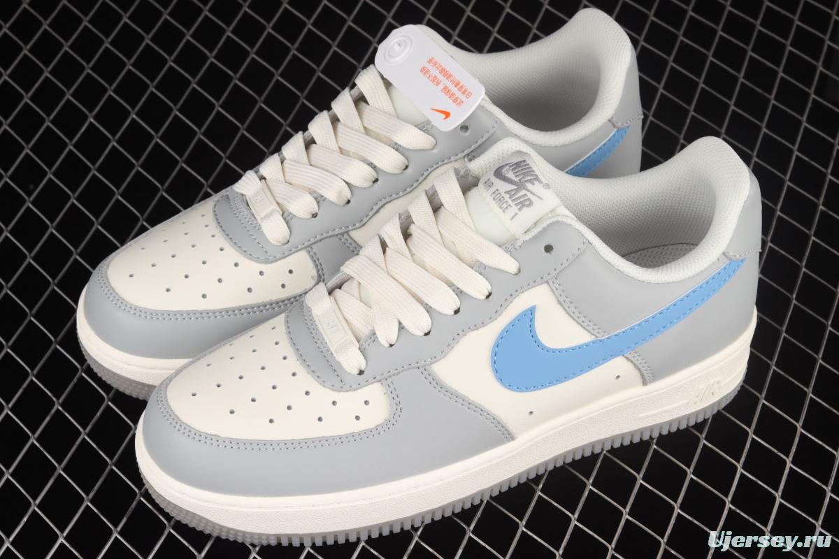 NIKE Air Force 1 Low white and gray color 3M reflective low-top casual board shoes DH2296-668