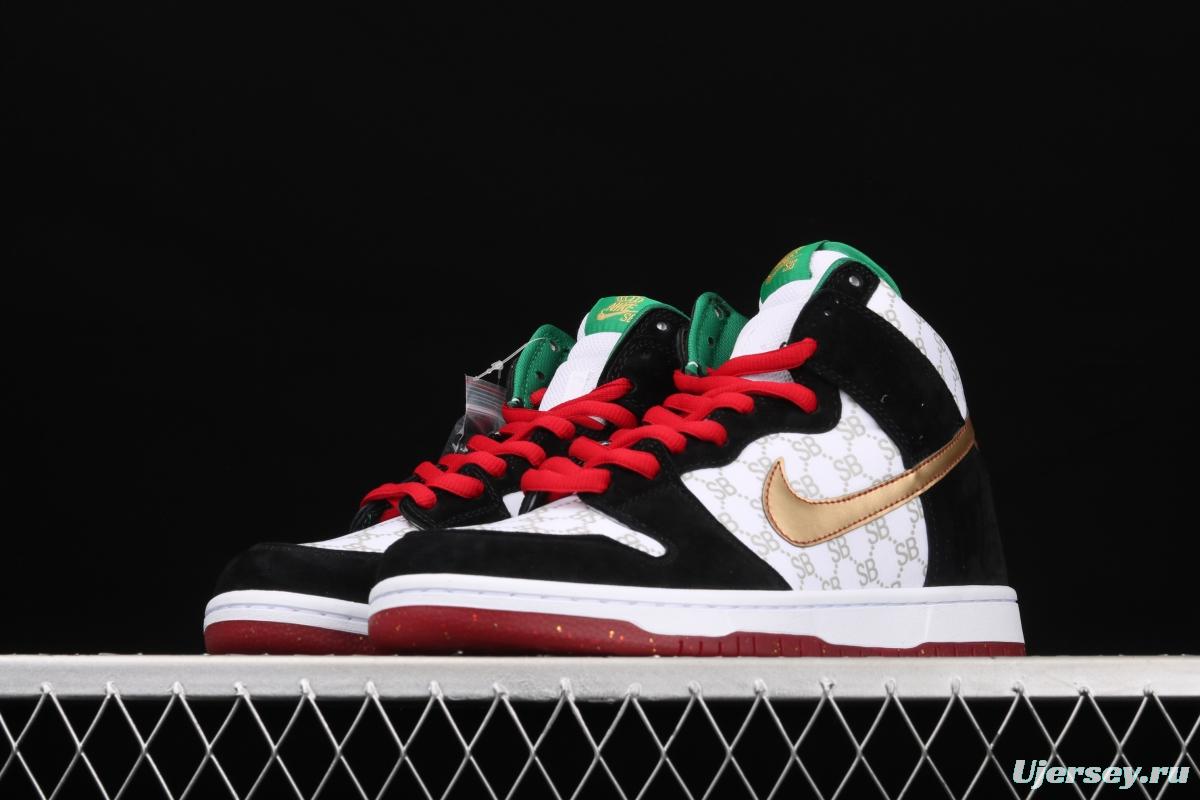 NIKE SB DUNK High Premium joint style SB buckle rebound fashion casual board shoes 313171-170