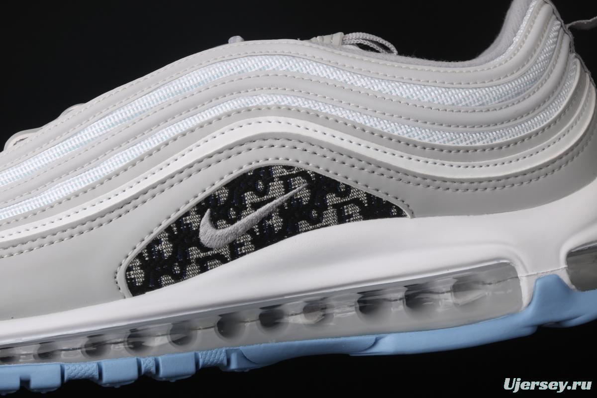 NIKE Air Max 97 Lx Dior color 3M reflective bullet air cushion running shoes AR8898-002