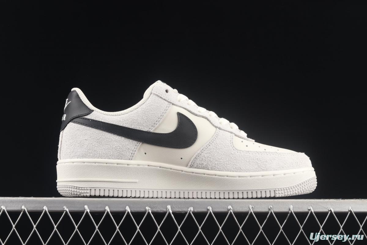 NIKE Air Force 1x 07 Low gray-black hook low-top casual board shoes BG5120-315