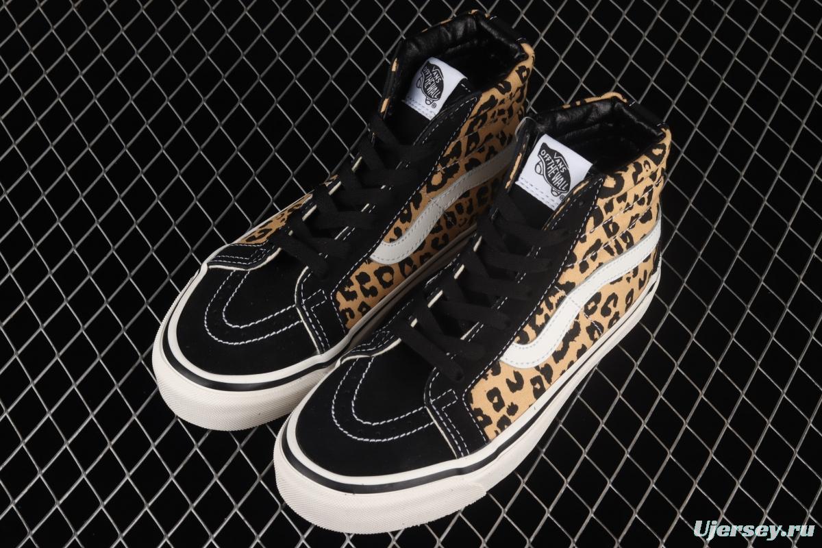 Vans UA SK8-Hi 38 DX Anaheim new leopard print high upper shoes VN0A38GFSGI