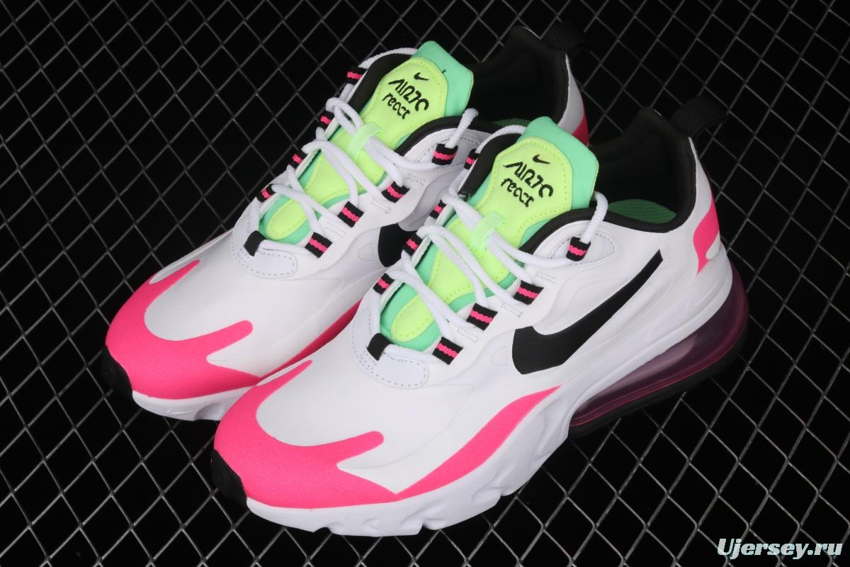 NIKE Air Max 270React new high-frequency mesh function half-palm air cushion cushioning running cloth shoes CJ0619-101