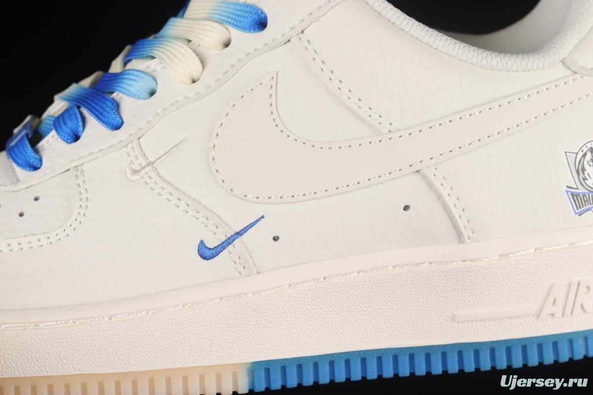 NIKE Air Force 1x 07 Low Rice White Blue Dallas Lone Ranger City limits low-top casual board shoes DH2088-606