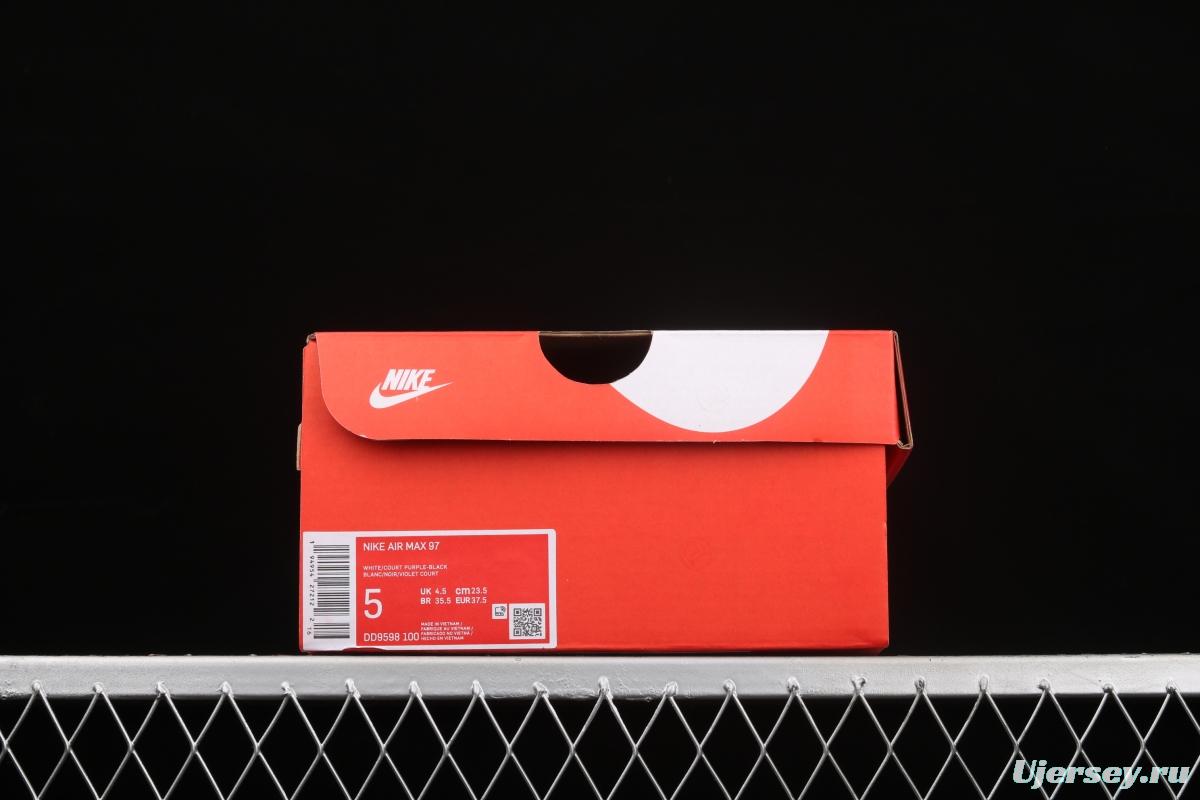 NIKE Air Max 97 bullet air cushion running shoes DD9598-100