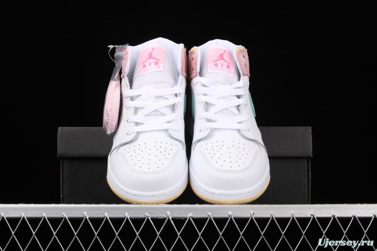 Air Jordan 1 Mid GS Ice Cream Bang Basketball shoes DD1666