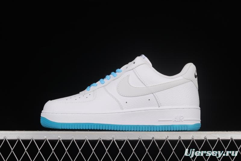 NIKE Air Force 1'07 Low White and Blue Crystal Color Matching 3m Reflective Low-Top Casual Sneakers KH0806-168